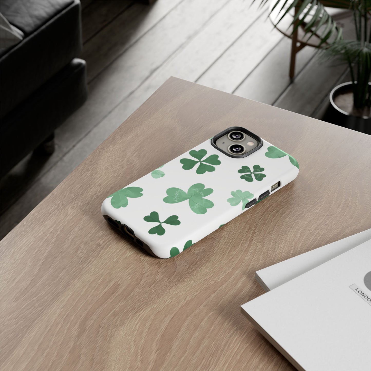 Shamrock Tough Phone Case — St. Patrick’s Day Clover Protective Cover