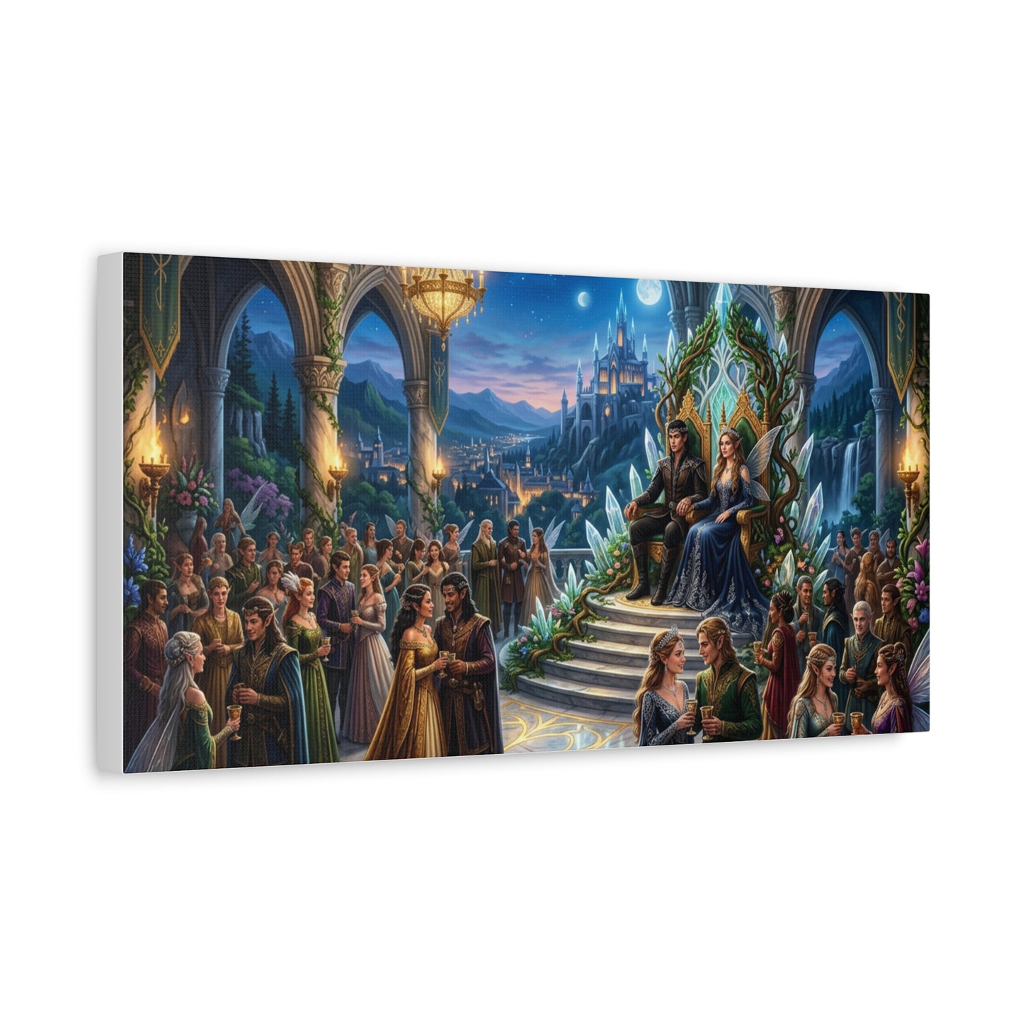 Fantasy Royal Coronation Canvas Art - Matte Stretched Wall Decor