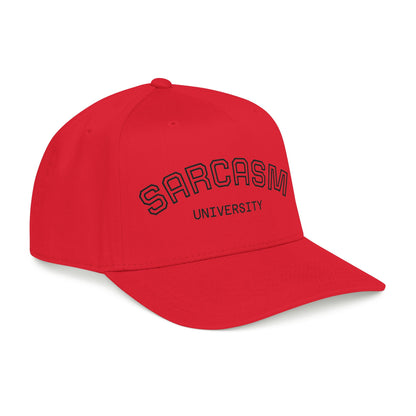 Sarcasm University Baseball Cap — Funny Embroidered Mid-Profile Hat