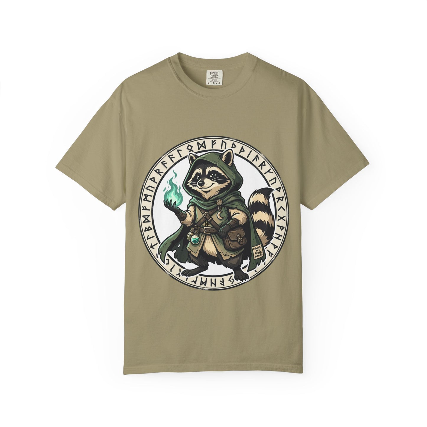 Raccoon Wizard T-Shirt – Cute Fantasy Mage Graphic Tee