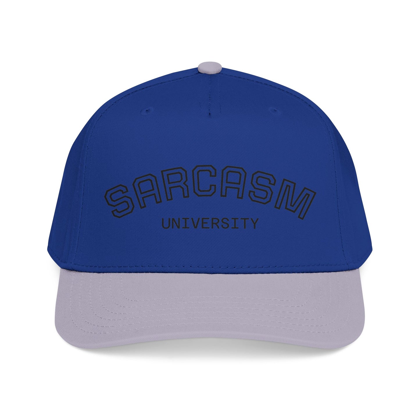 Sarcasm University Baseball Cap — Funny Embroidered Mid-Profile Hat