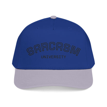 Sarcasm University Baseball Cap — Funny Embroidered Mid-Profile Hat