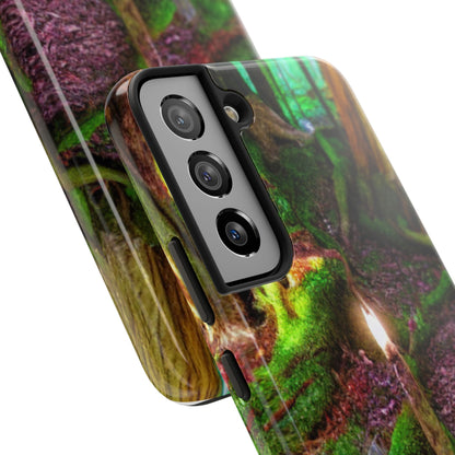 Forest Moss Candle Phone Case — Enchanted Woodland Tough Phone Case