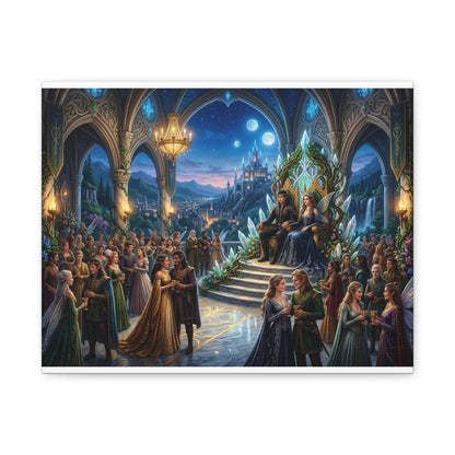 Fantasy Royal Coronation Canvas Art - Matte Stretched Wall Decor