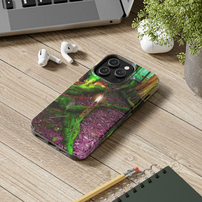 Forest Moss Candle Phone Case — Enchanted Woodland Tough Phone Case