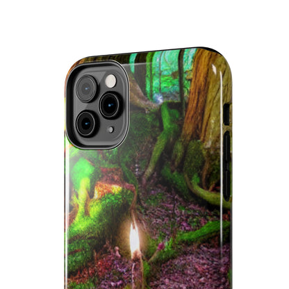Forest Moss Candle Phone Case — Enchanted Woodland Tough Phone Case