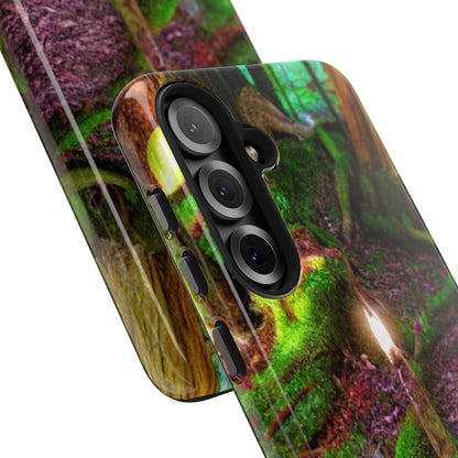 Forest Moss Candle Phone Case — Enchanted Woodland Tough Phone Case