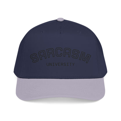 Sarcasm University Baseball Cap — Funny Embroidered Mid-Profile Hat
