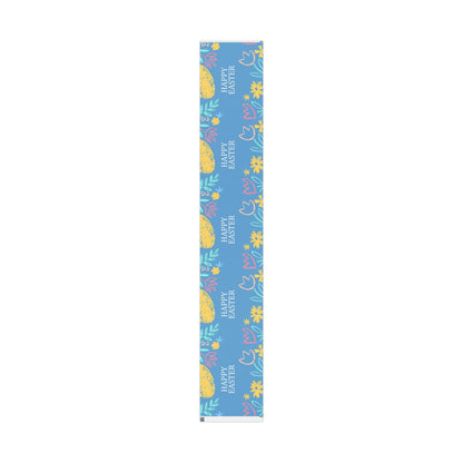Easter Eggs & Chicks Wrapping Paper Roll — Cute Blue Holiday Gift Wrap