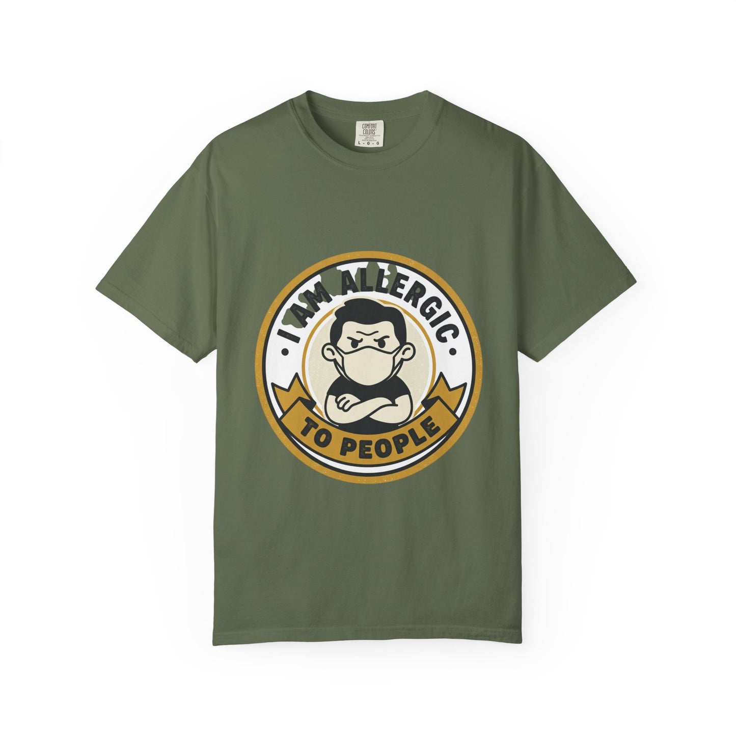 I Am Allergic To People T-Shirt — Funny Anti-Social Graphic Tee