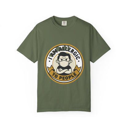I Am Allergic To People T-Shirt — Funny Anti-Social Graphic Tee