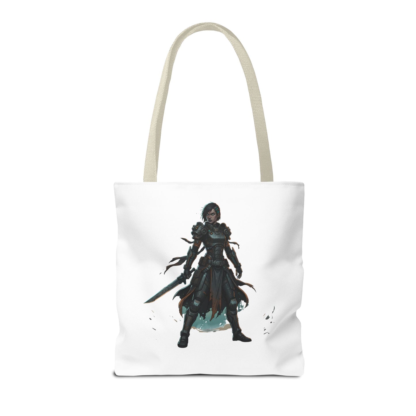Rogue Warrior Tote Bag – Dark Fantasy Assassin Illustration