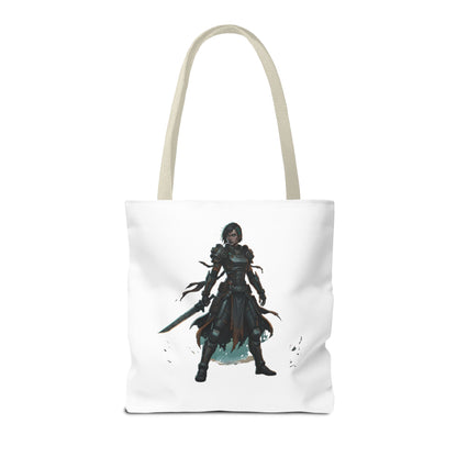 Rogue Warrior Tote Bag – Dark Fantasy Assassin Illustration