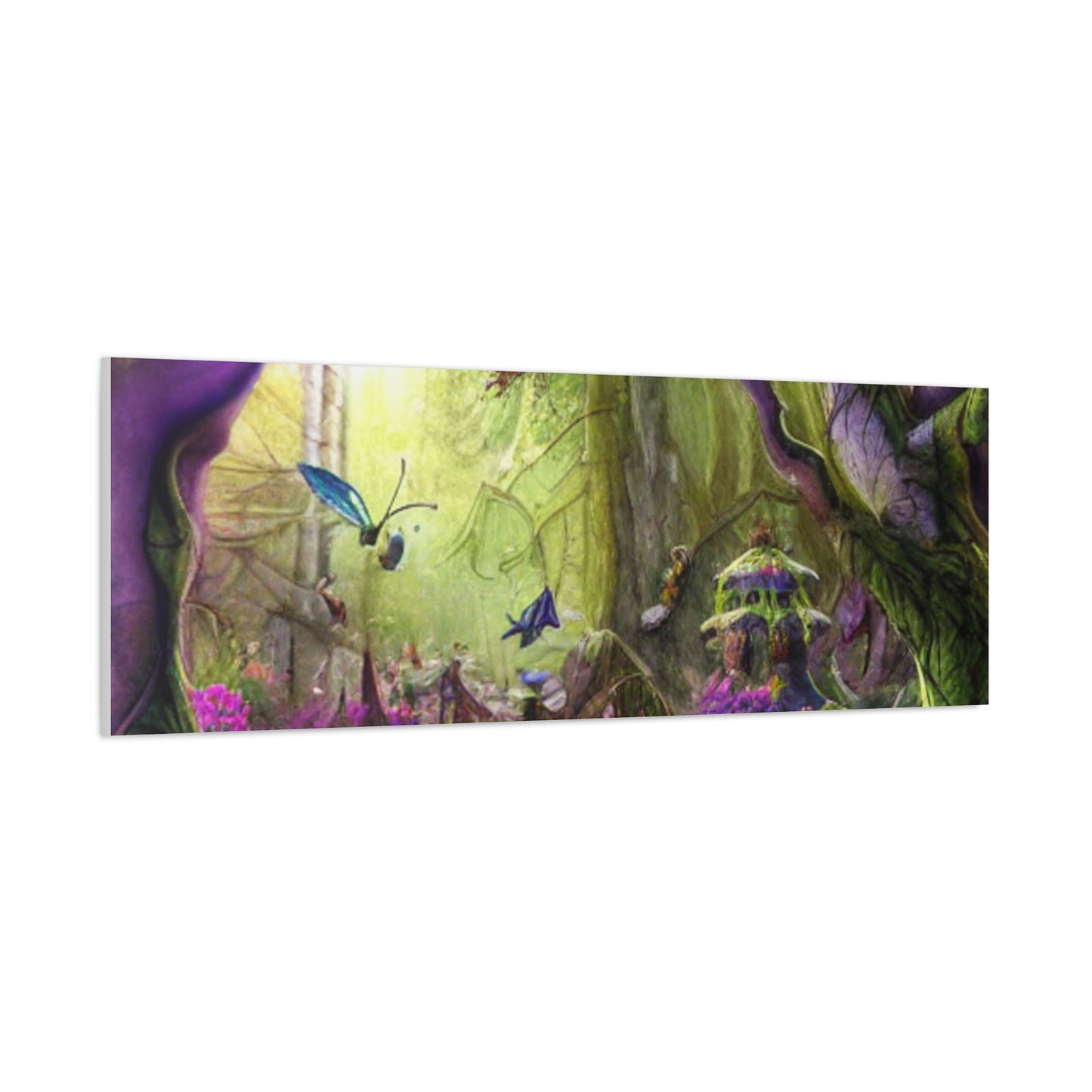 Enchanted Fairy Forest Canvas Wall Art — Magical Woodland Pathway