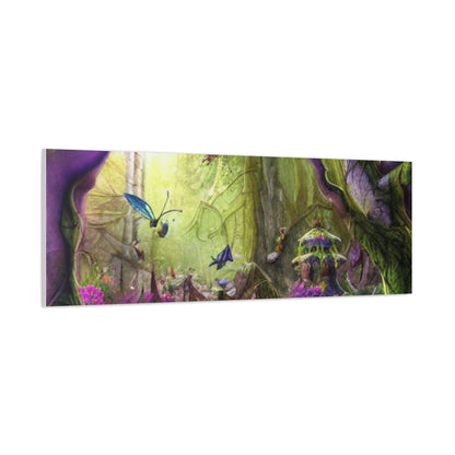 Enchanted Fairy Forest Canvas Wall Art — Magical Woodland Pathway