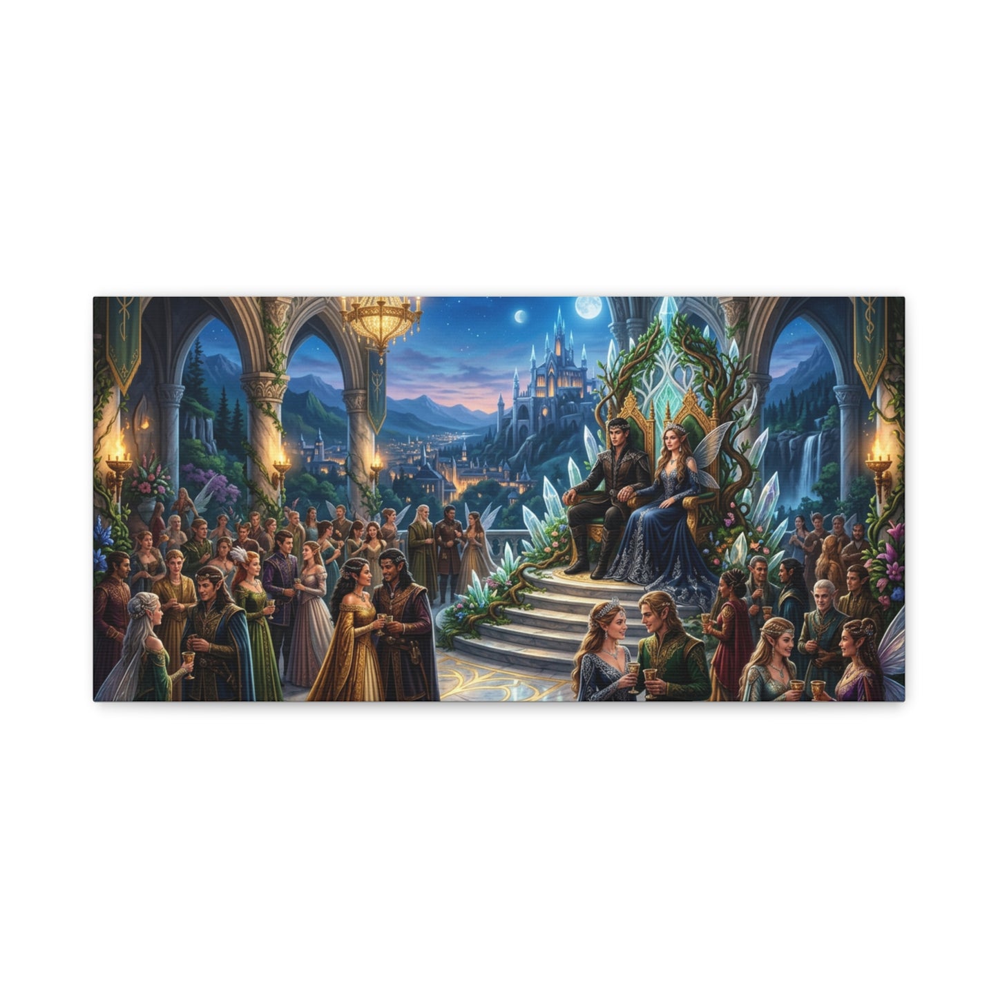 Fantasy Royal Coronation Canvas Art - Matte Stretched Wall Decor