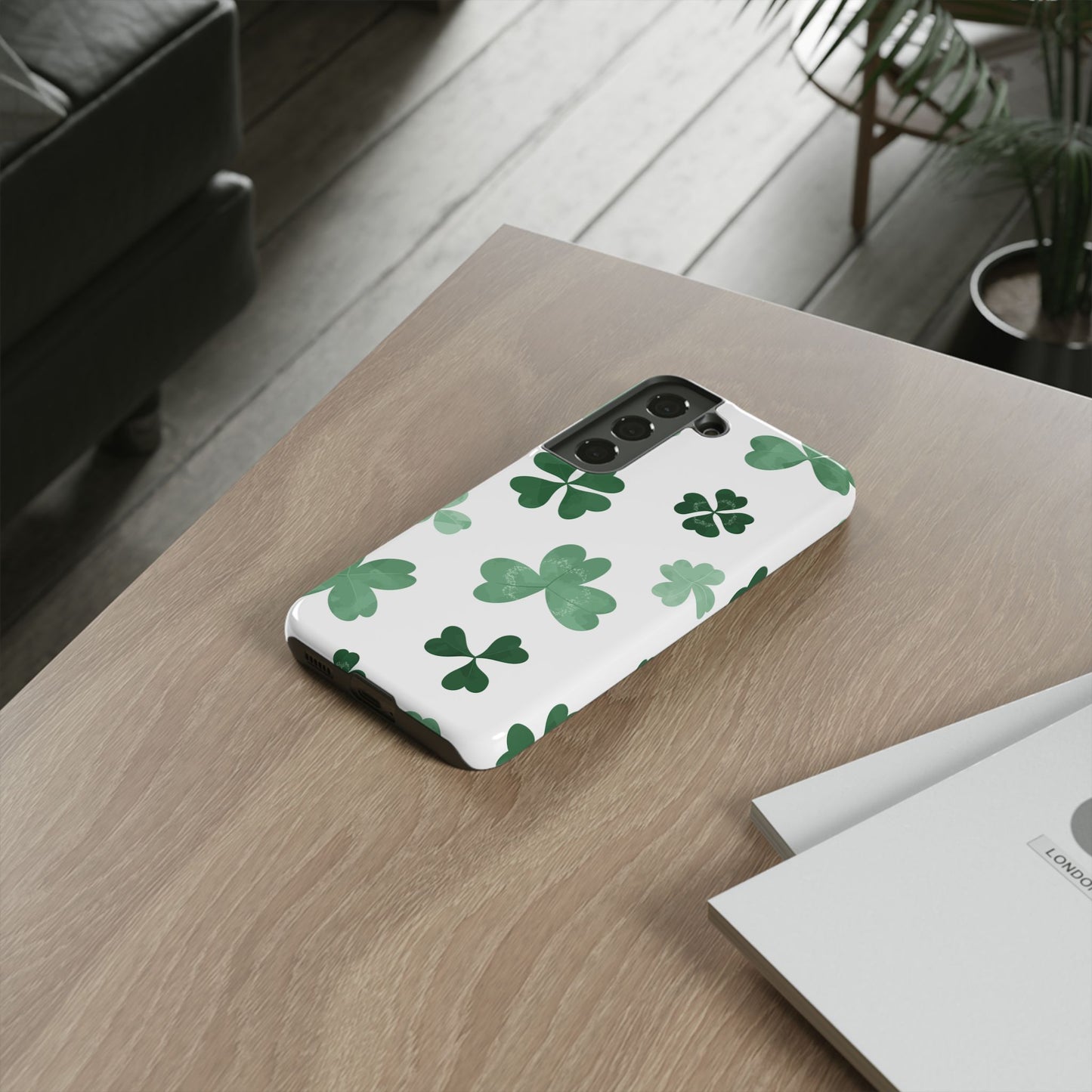 Shamrock Tough Phone Case — St. Patrick’s Day Clover Protective Cover