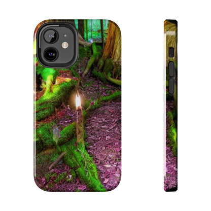 Forest Moss Candle Phone Case — Enchanted Woodland Tough Phone Case