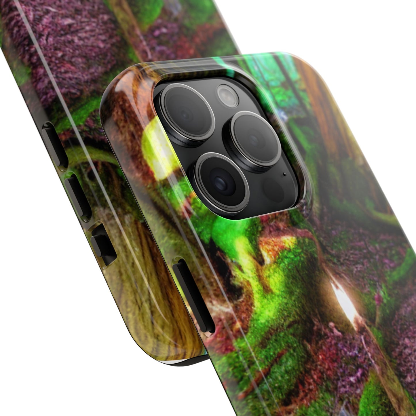Forest Moss Candle Phone Case — Enchanted Woodland Tough Phone Case