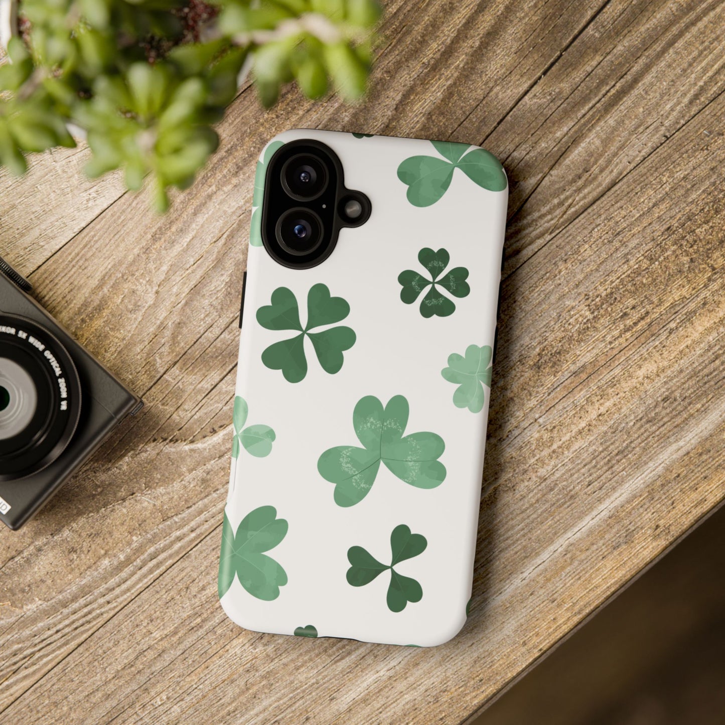 Shamrock Tough Phone Case — St. Patrick’s Day Clover Protective Cover