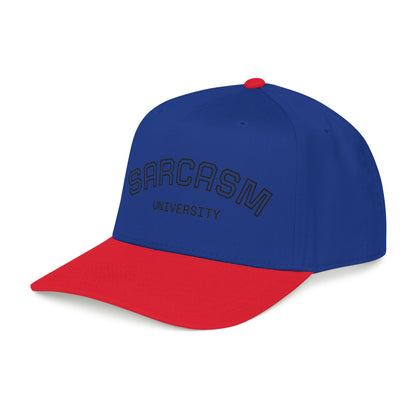 Sarcasm University Baseball Cap — Funny Embroidered Mid-Profile Hat