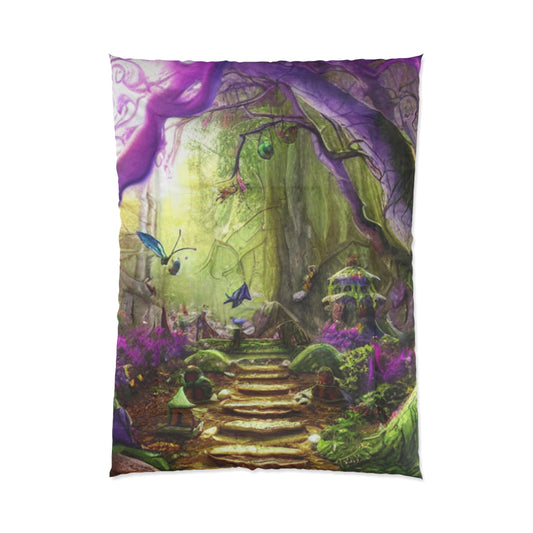 Enchanted Forest Comforter — Fantasy Fairy Path Bedding