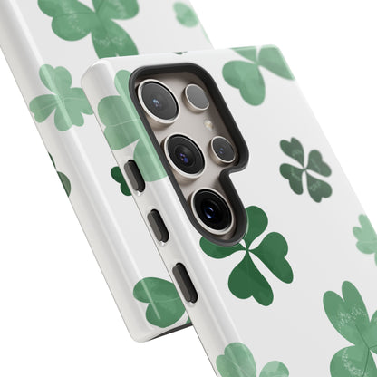 Shamrock Tough Phone Case — St. Patrick’s Day Clover Protective Cover