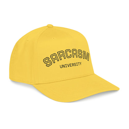 Sarcasm University Baseball Cap — Funny Embroidered Mid-Profile Hat