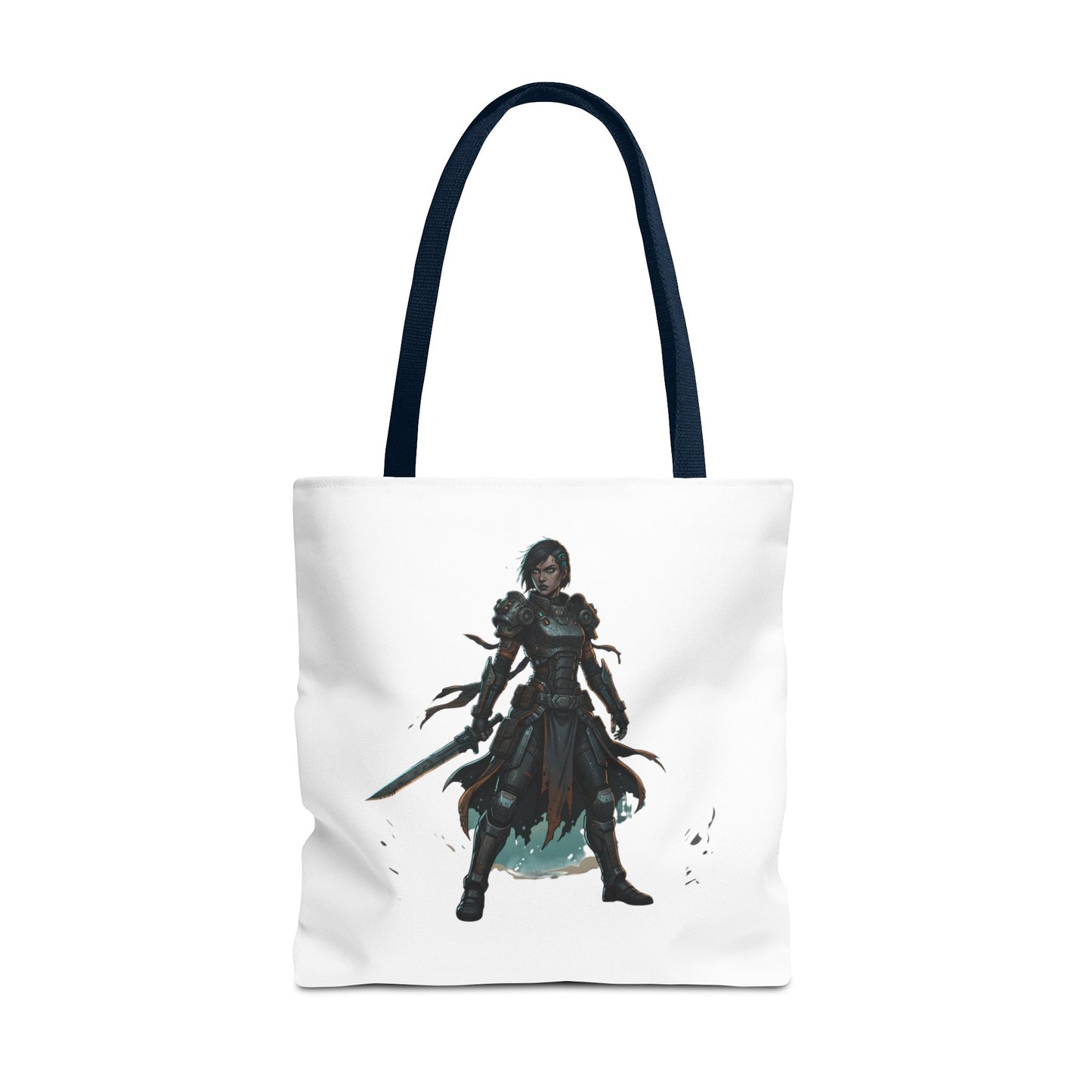 Rogue Warrior Tote Bag – Dark Fantasy Assassin Illustration