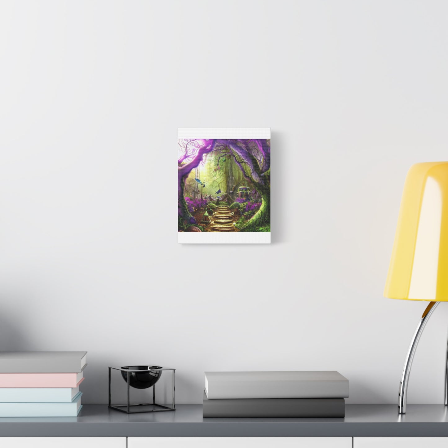 Enchanted Fairy Forest Canvas Wall Art — Magical Woodland Pathway
