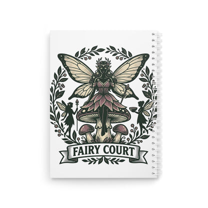 Fantasy Fairy Court Spiral Notebook — Enchanted Castle Ball Journal