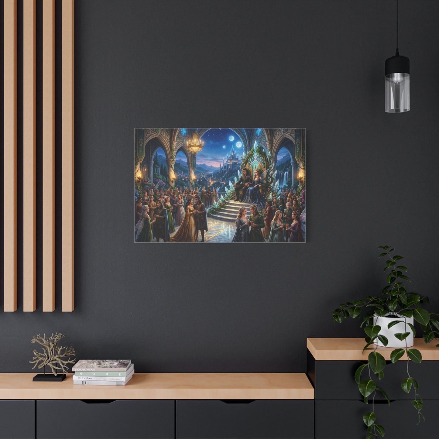 Fantasy Royal Coronation Canvas Art - Matte Stretched Wall Decor