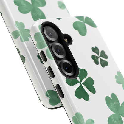 Shamrock Tough Phone Case — St. Patrick’s Day Clover Protective Cover