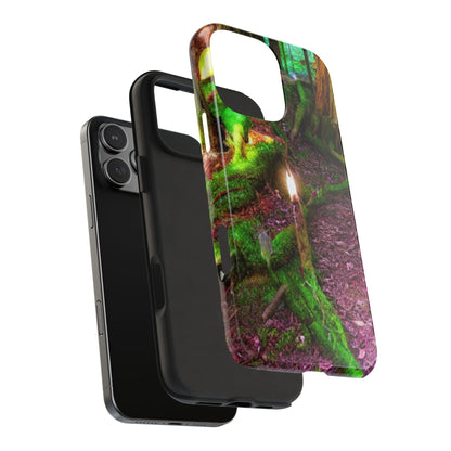 Forest Moss Candle Phone Case — Enchanted Woodland Tough Phone Case