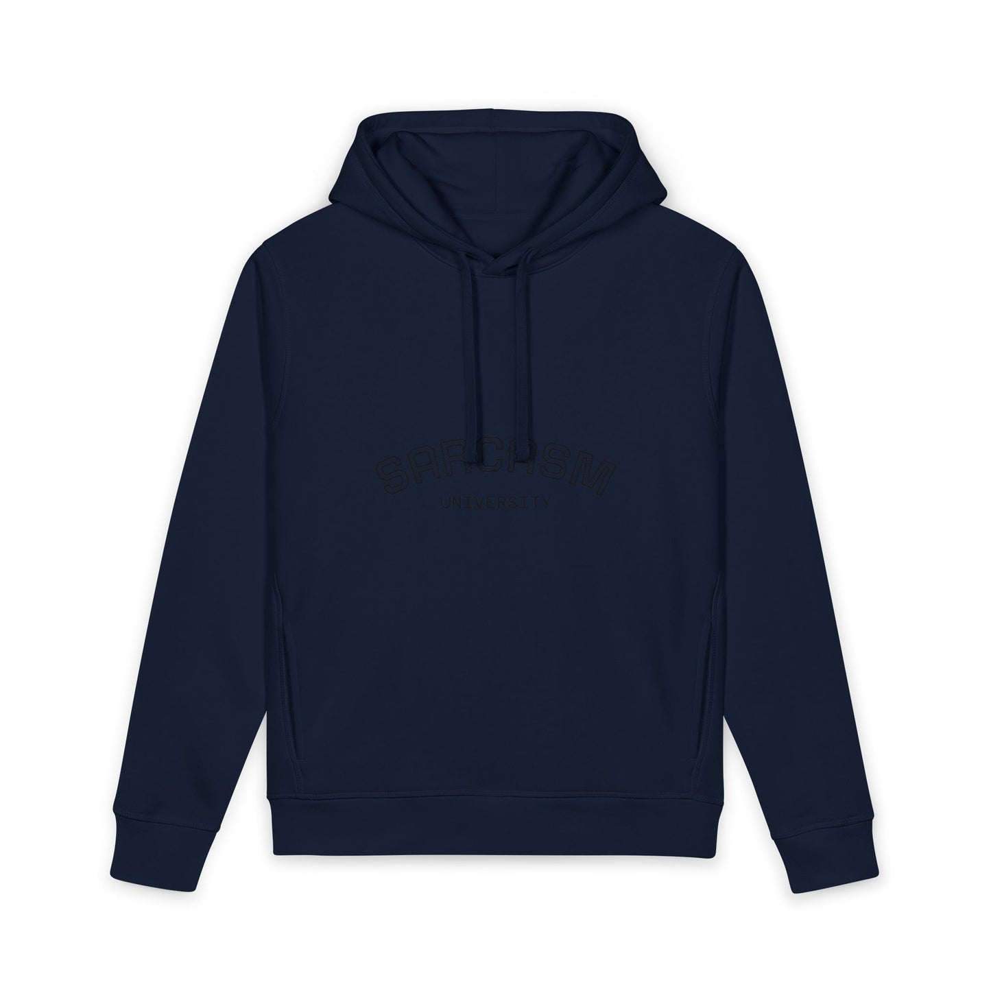 Sarcasm University Hoodie — Minimal Arch Logo Pullover