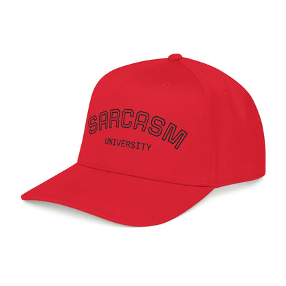 Sarcasm University Baseball Cap — Funny Embroidered Mid-Profile Hat