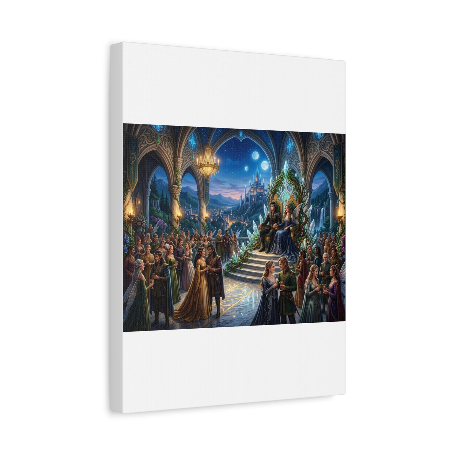 Fantasy Royal Coronation Canvas Art - Matte Stretched Wall Decor