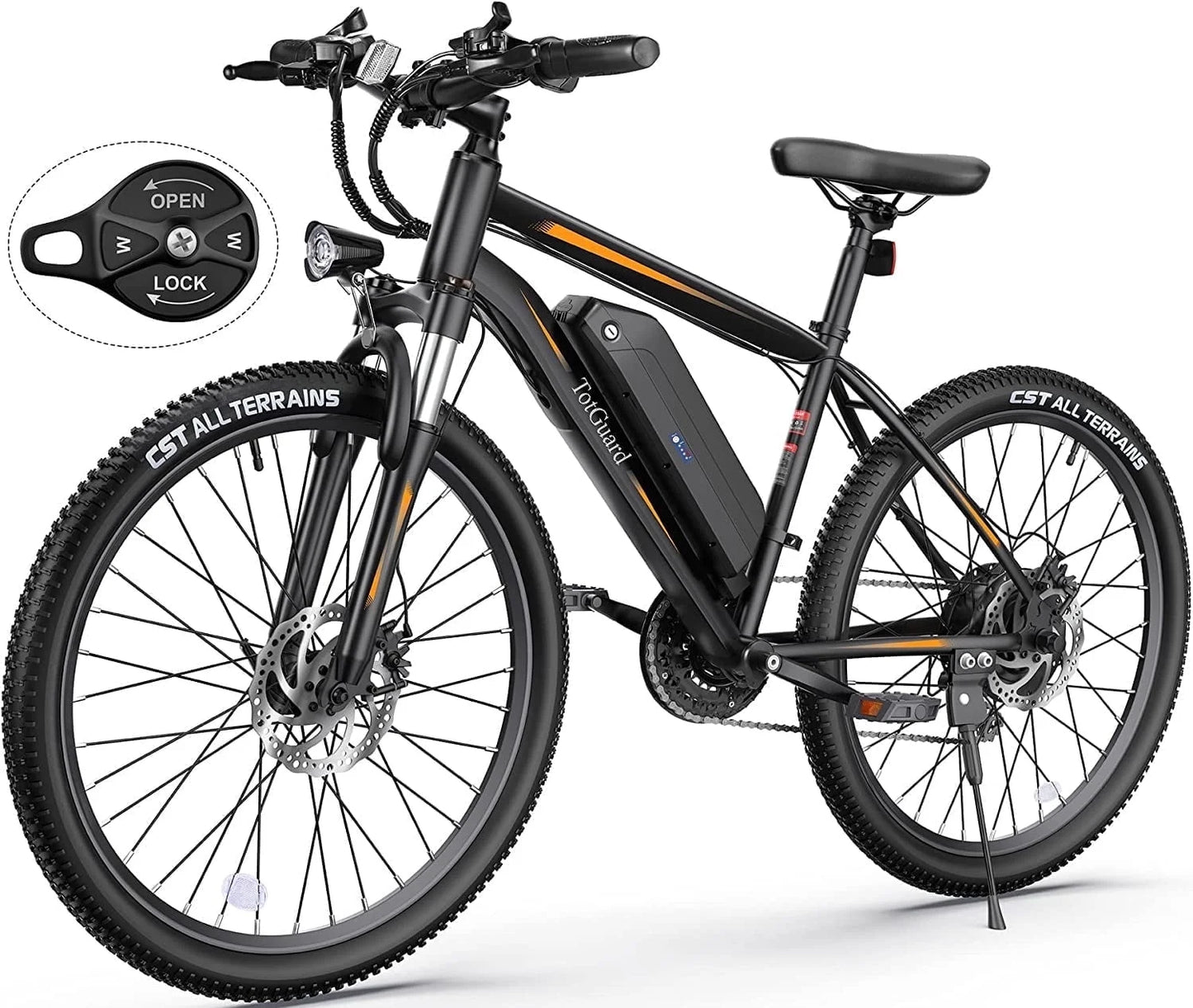 Electric Bike for Adults 27.5" E-Bike with 500W Motor, Electric Mountain Bike with 48V 10Ah Battery, Lockable Suspension Fork, Shimano 21 Speed Gears UL2849