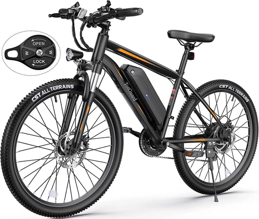 Electric Bike for Adults 27.5" E-Bike with 500W Motor, Electric Mountain Bike with 48V 10Ah Battery, Lockable Suspension Fork, Shimano 21 Speed Gears UL2849