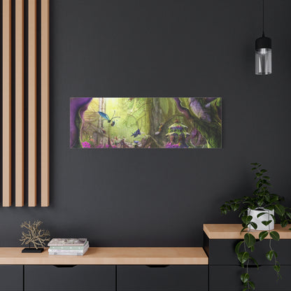 Enchanted Fairy Forest Canvas Wall Art — Magical Woodland Pathway