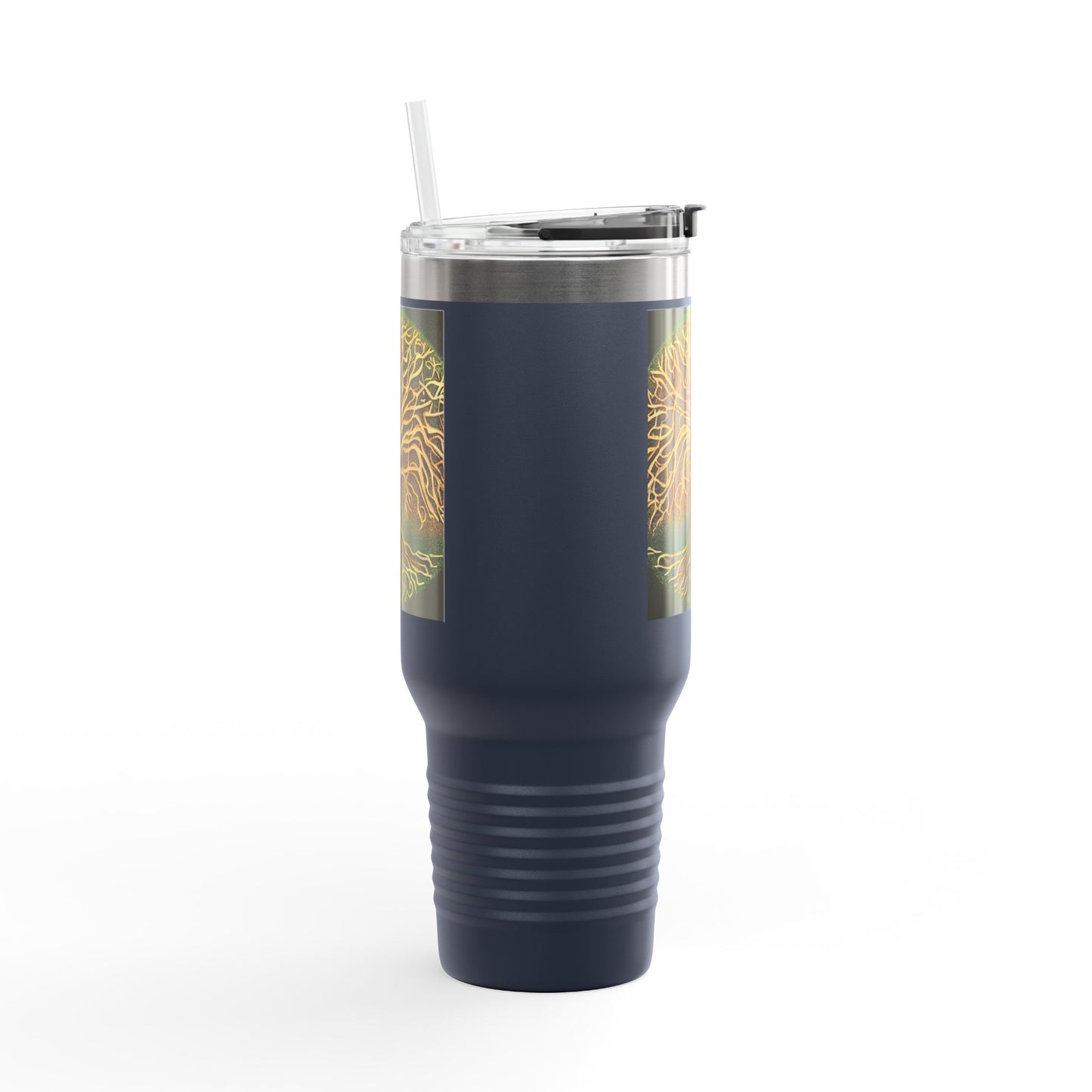 40oz Insulated Travel Mug — Golden Tree of Life Design