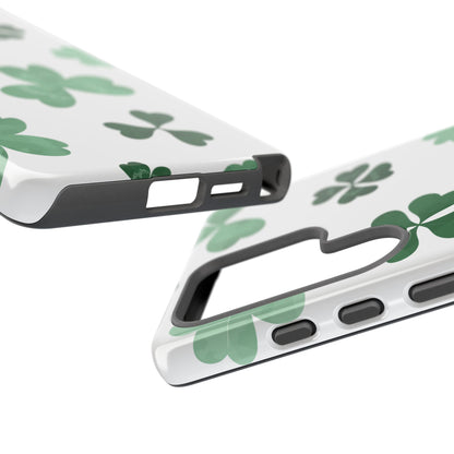 Shamrock Tough Phone Case — St. Patrick’s Day Clover Protective Cover