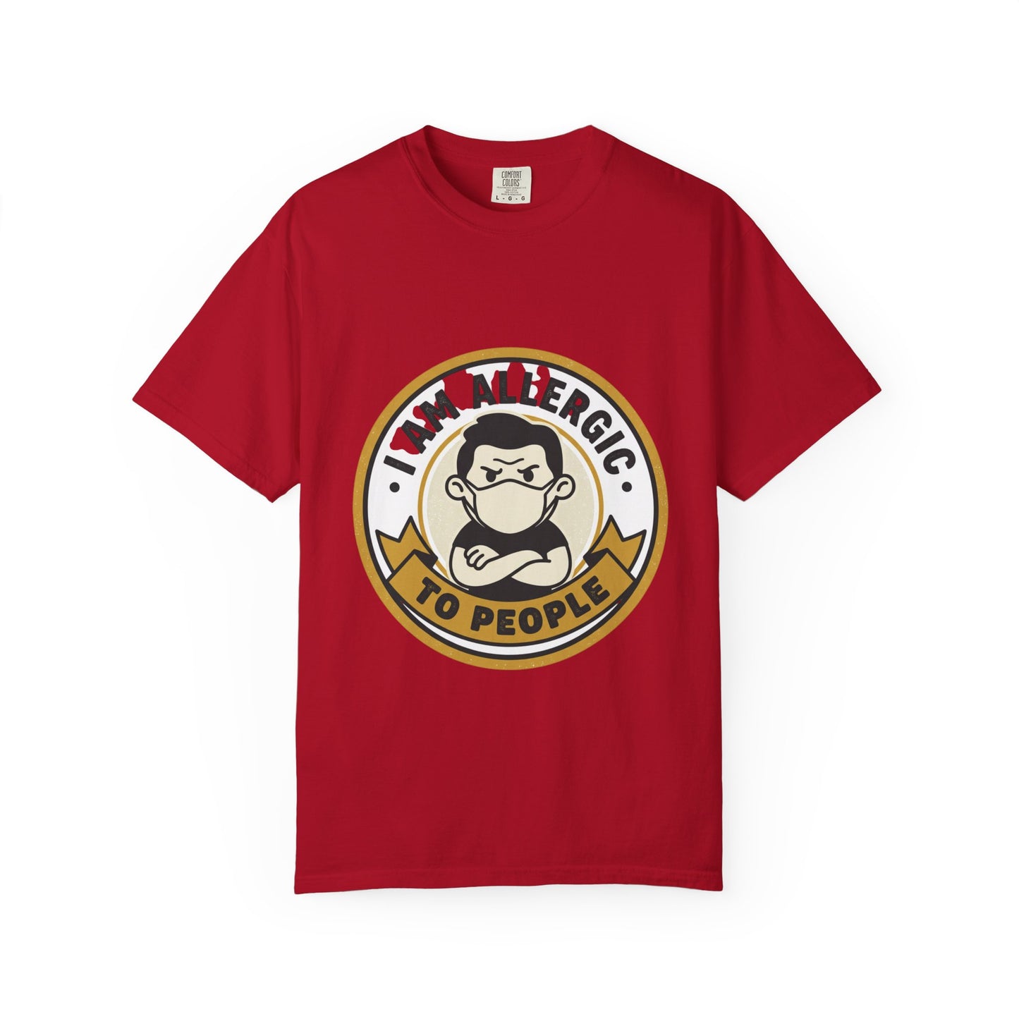 I Am Allergic To People T-Shirt — Funny Anti-Social Graphic Tee