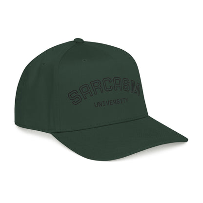 Sarcasm University Baseball Cap — Funny Embroidered Mid-Profile Hat