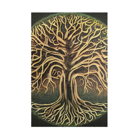 Tree of Life Jigsaw Puzzle — Intricate Root & Branch Art (110–1014 pcs)