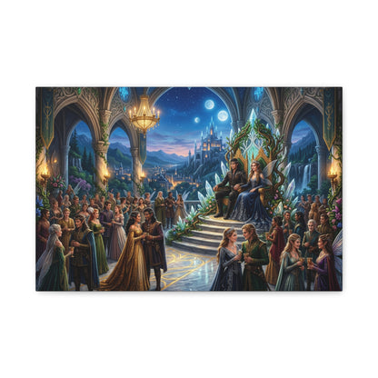 Fantasy Royal Coronation Canvas Art - Matte Stretched Wall Decor