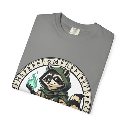 Raccoon Wizard T-Shirt – Cute Fantasy Mage Graphic Tee