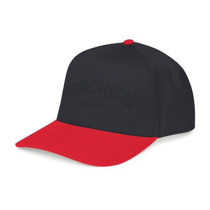 Sarcasm University Baseball Cap — Funny Embroidered Mid-Profile Hat