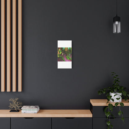Enchanted Forest Moss Path Canvas Print — Matte Stretched Wall Art