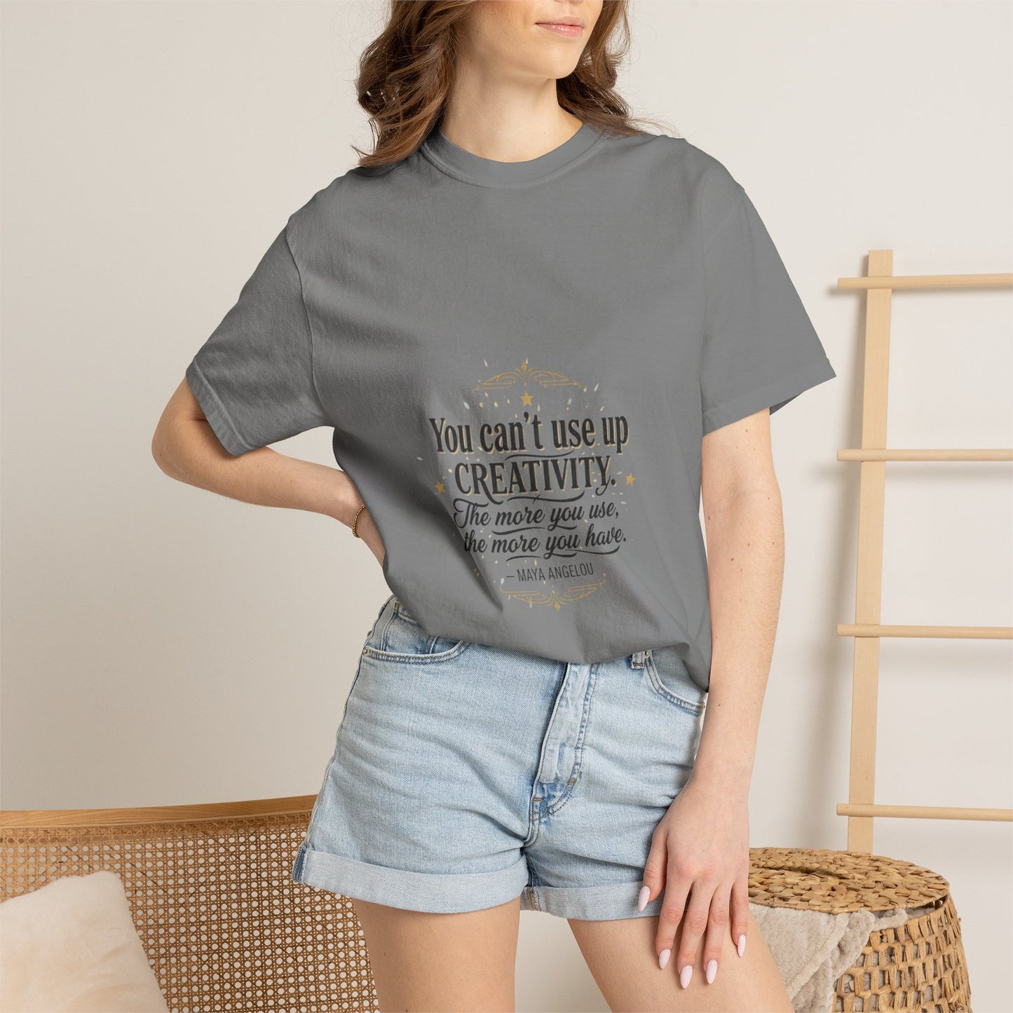 Creativity Quote T-Shirt — "You can't use up creativity" Motivational Graphic Tee
